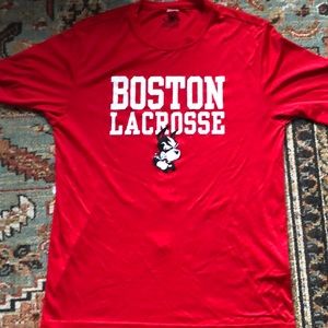 BU lacrosse tshirt dri fit
